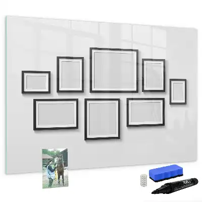 Magnetische Schreibtafel mit schwarzem Rahmen