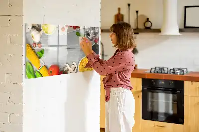 Beschreibbare Magnettafel mit dem Aufdruck Zutaten