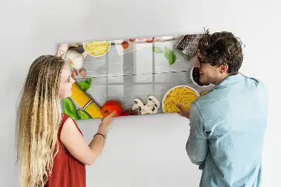Beschreibbare Magnettafel mit dem Aufdruck Zutaten