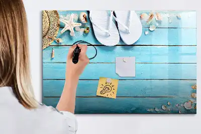 Magnettafel zum Beschreiben praktisches Zubehör für den Urlaub