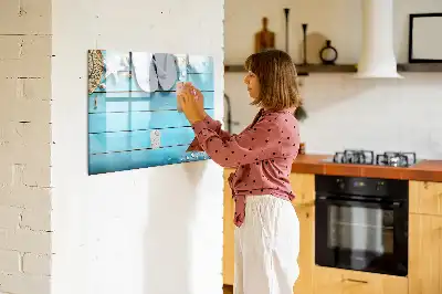 Magnettafel zum Beschreiben praktisches Zubehör für den Urlaub
