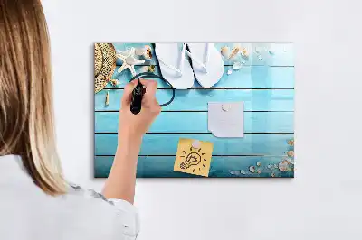 Magnettafel zum Beschreiben praktisches Zubehör für den Urlaub
