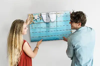Magnettafel zum Beschreiben praktisches Zubehör für den Urlaub