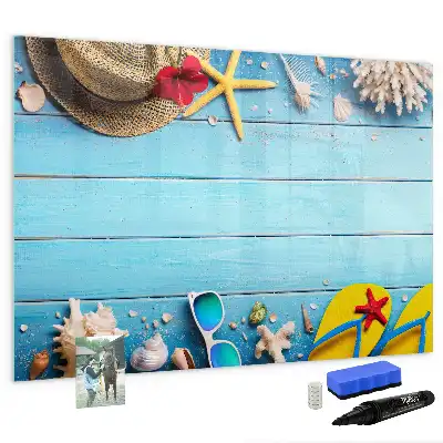 Schreibmagnettafel als Strandzubehör