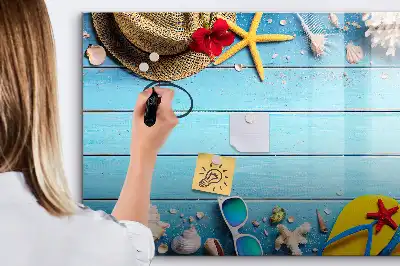 Schreibmagnettafel als Strandzubehör
