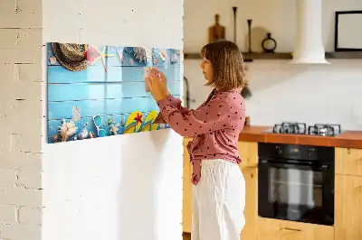 Schreibmagnettafel als Strandzubehör