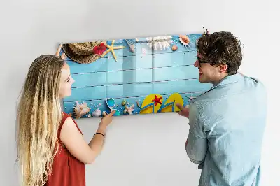 Schreibmagnettafel als Strandzubehör