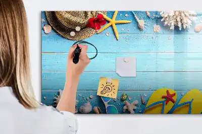 Schreibmagnettafel als Strandzubehör
