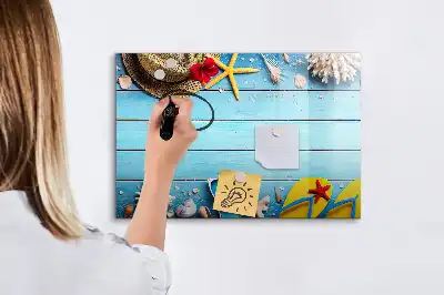 Schreibmagnettafel als Strandzubehör