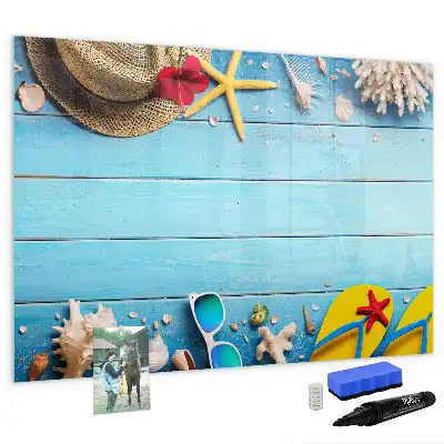 Schreibmagnettafel als Strandzubehör