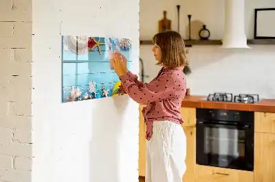 Schreibmagnettafel als Strandzubehör