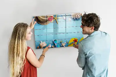 Schreibmagnettafel als Strandzubehör
