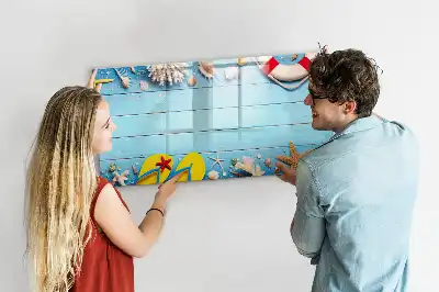 Beschreibbare Magnettafel für Strand-Gadgets