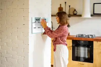 Mahlzeitenplaner beschreibbare Magnettafel