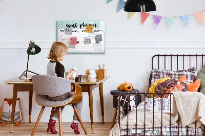 Mahlzeitenplaner beschreibbare Magnettafel