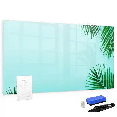 Beschreibbare Magnettafel im Design Exotische Blätter