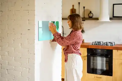Beschreibbare Magnettafel im Design Exotische Blätter