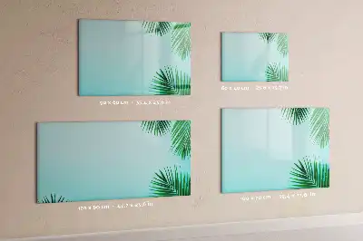 Beschreibbare Magnettafel im Design Exotische Blätter