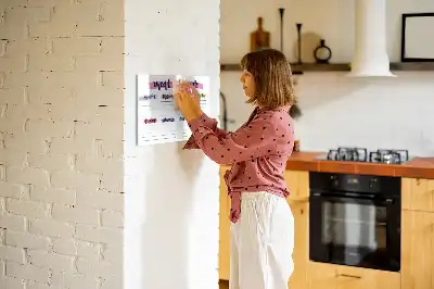 Beschreibbare Magnettafel für das Wochenmenü