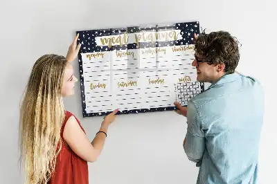 Beschreibbare Magnettafel himmlischer Mahlzeitenplaner
