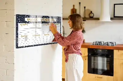 Beschreibbare Magnettafel himmlischer Mahlzeitenplaner