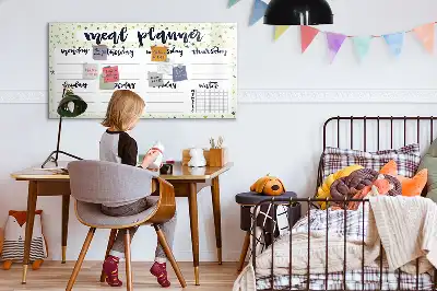 Schreib-Magnettafel mit Motiv Himmlisches Wochenmenü