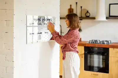 Schreib-Magnettafel mit Motiv Himmlisches Wochenmenü