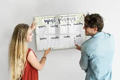 Schreib-Magnettafel mit Motiv Himmlisches Wochenmenü