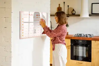 Schreib-Magnettafel mit wöchentlichem Mahlzeitenplaner