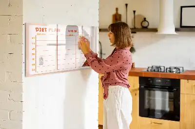 Schreib-Magnettafel mit wöchentlichem Mahlzeitenplaner