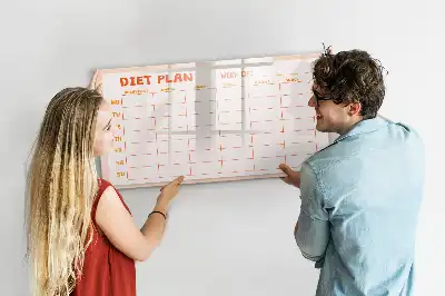 Schreib-Magnettafel mit wöchentlichem Mahlzeitenplaner
