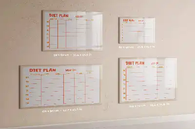 Schreib-Magnettafel mit wöchentlichem Mahlzeitenplaner