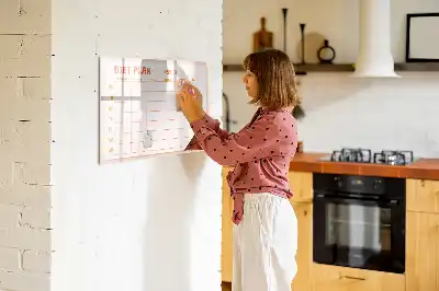 Schreib-Magnettafel mit wöchentlichem Mahlzeitenplaner