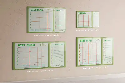 Beschreibbare Magnettafel für den Wochenmenü-Plan