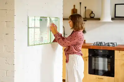 Beschreibbare Magnettafel für den Wochenmenü-Plan