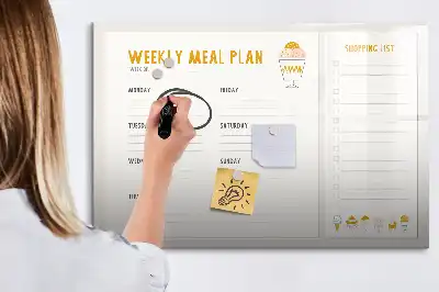 Schreib-Magnettafel zur Mahlzeitenplanung