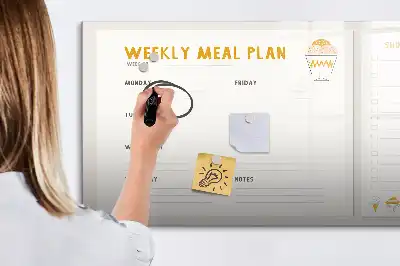 Schreib-Magnettafel zur Mahlzeitenplanung