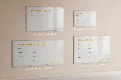 Schreib-Magnettafel zur Mahlzeitenplanung