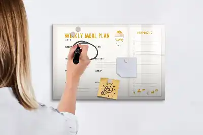 Schreib-Magnettafel zur Mahlzeitenplanung