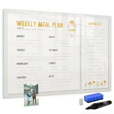Schreib-Magnettafel zur Mahlzeitenplanung