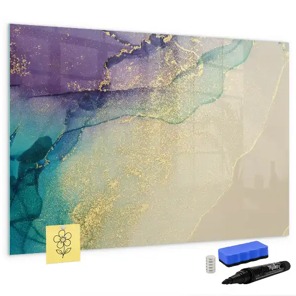 Schreib-Magnettafel mit elegantem Abstraktions-Design
