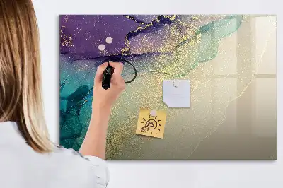 Schreib-Magnettafel mit elegantem Abstraktions-Design
