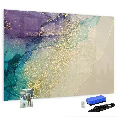 Schreib-Magnettafel mit elegantem Abstraktions-Design