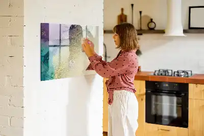 Schreib-Magnettafel mit elegantem Abstraktions-Design