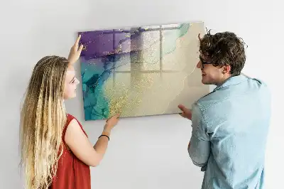 Schreib-Magnettafel mit elegantem Abstraktions-Design