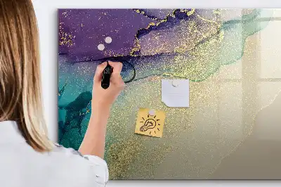 Schreib-Magnettafel mit elegantem Abstraktions-Design