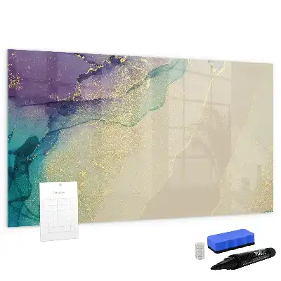 Schreib-Magnettafel mit elegantem Abstraktions-Design