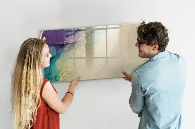 Schreib-Magnettafel mit elegantem Abstraktions-Design