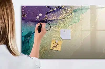 Schreib-Magnettafel mit elegantem Abstraktions-Design