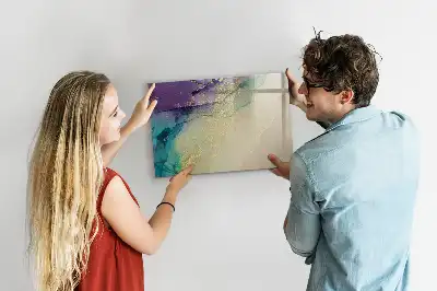 Schreib-Magnettafel mit elegantem Abstraktions-Design